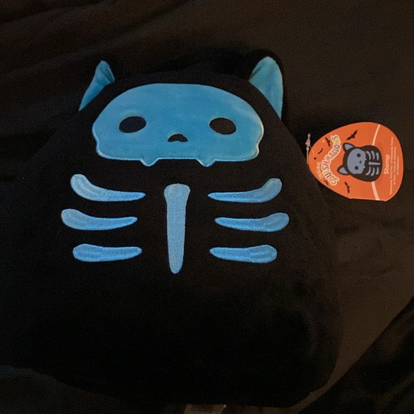 Squishmallows Original Stump The Skeleton Cat Plush Treat Pail / Candy Bag - Picture 4 of 4